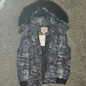 Pink Envelope Black and Gray Satin Dress